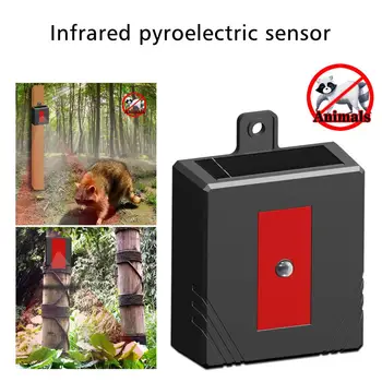 

2pcs Solar Power Infrared Animal Repeller Raccoon Repelling Device Farm Mouse Bird Mosquito Pest Control Repeller