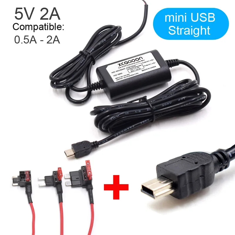 ตัวเลือกสินค้า สายชาร์จกล้องรถยนต์ 5V 2A พร้อม Micro & Type-C 3 เมตร
