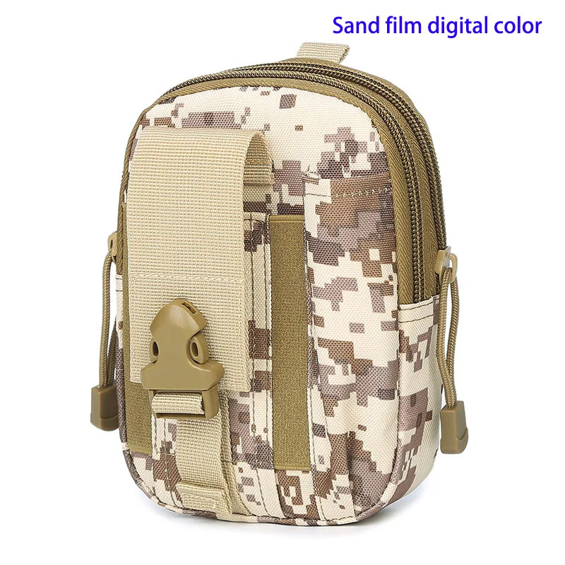 Sand film digital Многофункциональный армейский вентилятор Тактический поясной Спорт на открытом воздухе мобильный телефон поясной подвесная сумка для мужчин носить поясной - Цвет: Sand film digital