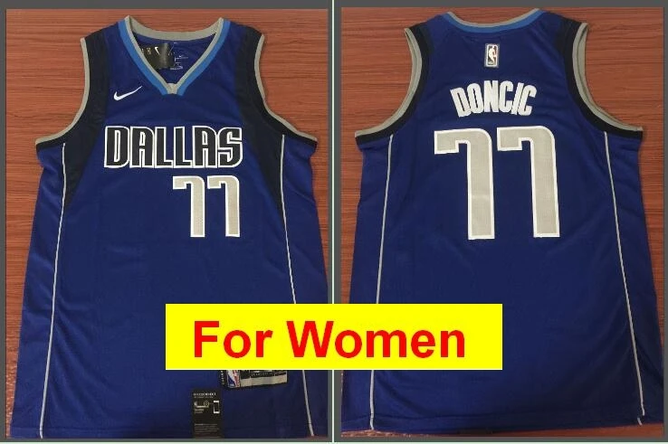 Gold Dallas Luka Doncic Dirk Nowitzki баскетбольные майки для женщин - Color: Gold