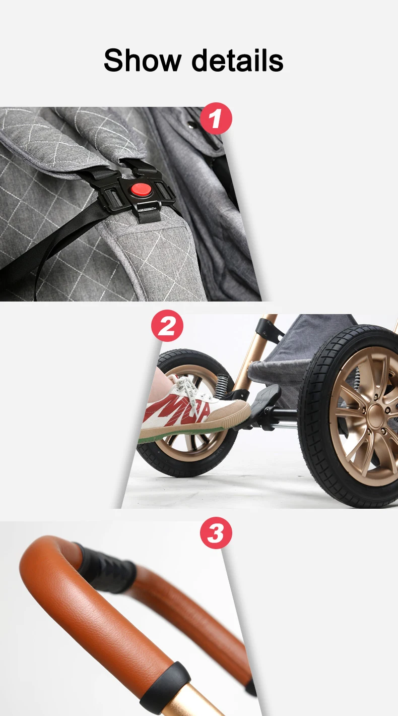 Luxtury Baby Stroller 3 IN 1 With Car Seat Comfort Newborn Baby Carriage High Landscape Hot Mom Stroller Travel System 13 Hf46a50c1e5434d8d81460edeb48c2fc11