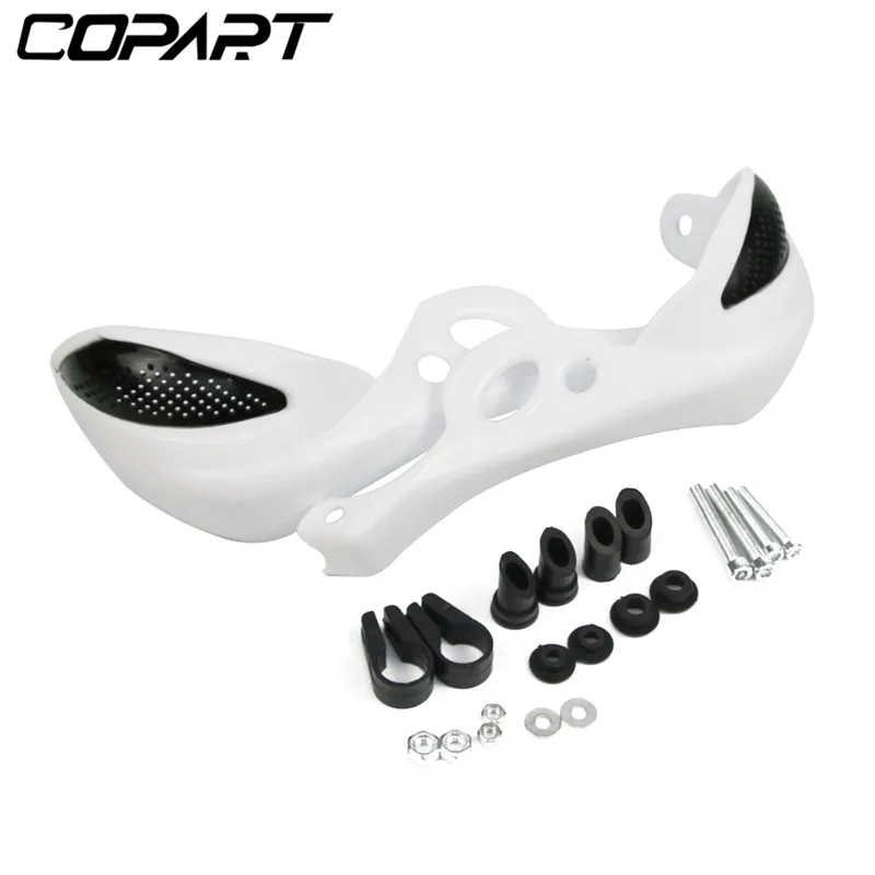 Мотоцикл 22 28 мм руль защита для рук Защита для рук для Kawasaki Suzuki Honda Yamaha KTM SX EXC XCW SMR Байк квадроциклы - Цвет: White
