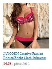 JAYCOSIN solid color strap one-piece bikini swimwear women Slim sexy swimsuit bathing beach fashion youth summer bikini yellow 