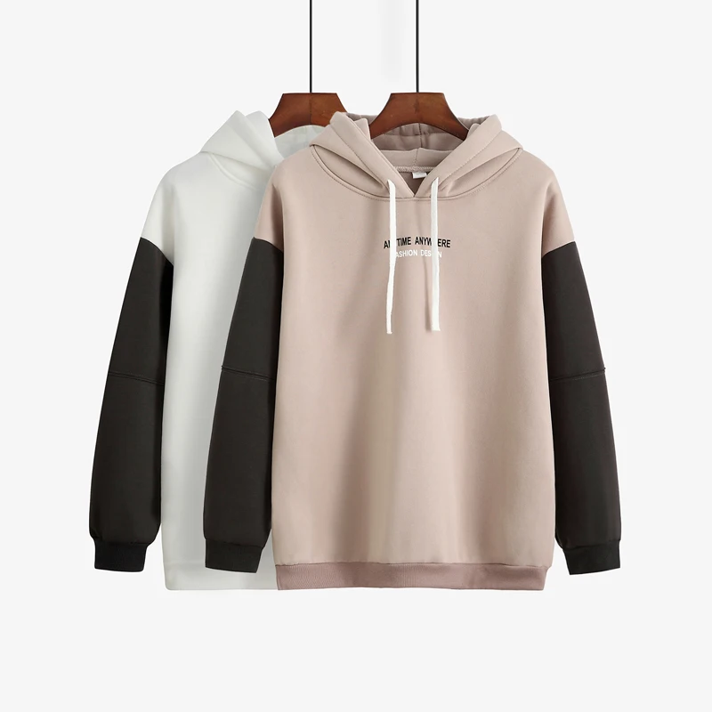 women hoodies sweatshirts Pocket Patchwork Pullover Strappy Hoodie NEW Sweatshirt Pullover Jumper Sweatshirt Hoodies Tops HX1022