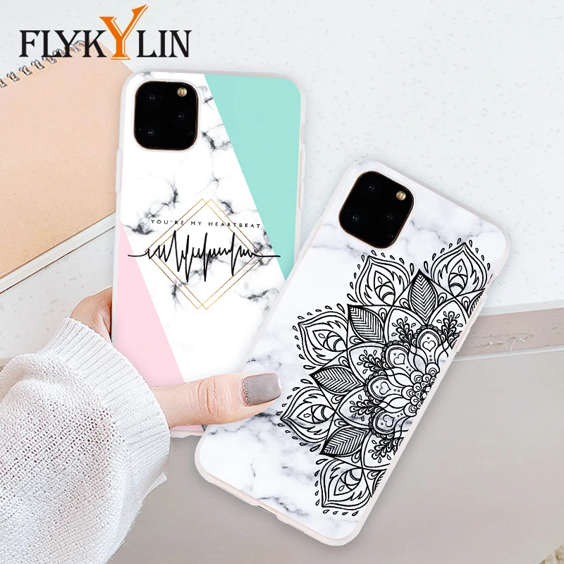 FLYKYLIN Case For iphone 11 Pro Max Back Cover For iphone 5S 5 SE 6 S 6S 7 8 Plus X XS XR Flower Marble TPU Silicone Phone Coque FLYKYLIN Case For iphone 11 Pro Max Back Cover For iphone 5S 5 SE 6 S 6S 7 8 Plus X XS XR Flower Marble TPU Silicone Phone Coque