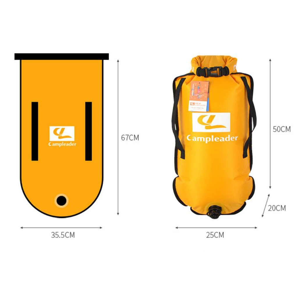Плавающий буй устройство для флотации с водонепроницаемым сухим мешком мешок и регулируемый пояс для открытого плавания Каякинг