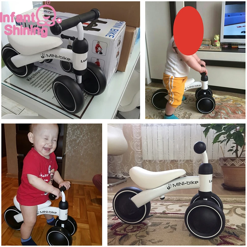 Детский Сияющий беговел, ходунки для детей, игрушка, подарок для детей 10-24 месяцев, для обучения, прогулки, скутер
