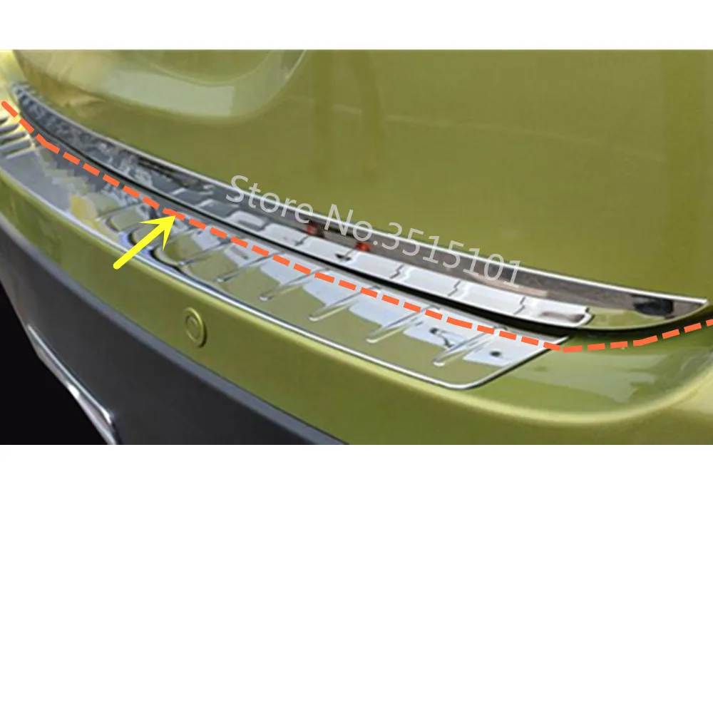 

Car Stainless Steel Rear Back Door License Tailgate Bumper Frame Plate Trim Trunk For Suzuki S-Cross Scross SX4 2017 2018 2019