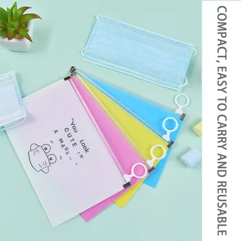 

Disposable Mask Temporary Storage Bag Face Cover Holder Bag Jewelry Rings Earrings Face Covers Storage PP Pouch Cartoon Design