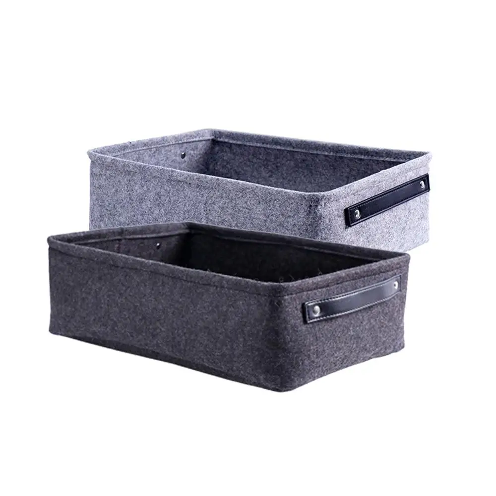 Фетровая корзина для хранения Гостиная Чай Таблица Черный, серый цвет корзина для хранения ткань войлочная коробка для хранения Спальня