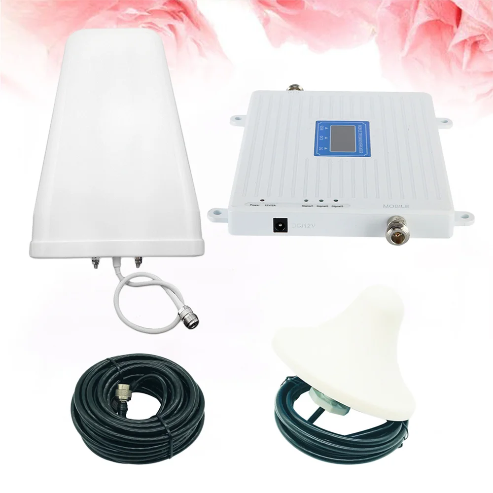 

1PC Phone Signal Amplifier Practical 900 MHZ 1800MHZ 2100MHZ Phone Signal Repeater for Warehouse Cell Phone Meeting Room