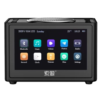 

K6 New Wireless Bluetooth Video Speaker Mini Subwoofer Home HD Radio Portable Car Computer Speakers Support Alarm Clock TF USB