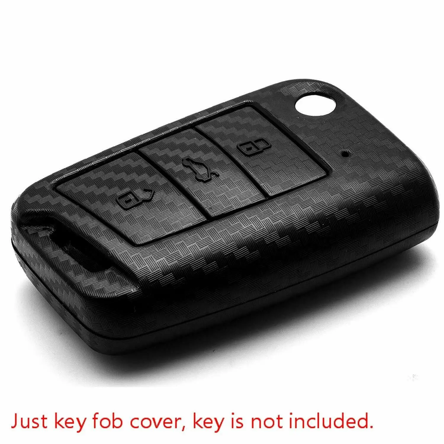 Carbon Car Key Case For VW Volkswagen MK7/GTI 7/Golf R Skoda Octavia A7 SEAT 3 Buttons Folding Remote Fob Cover Keychain | Автомобили и