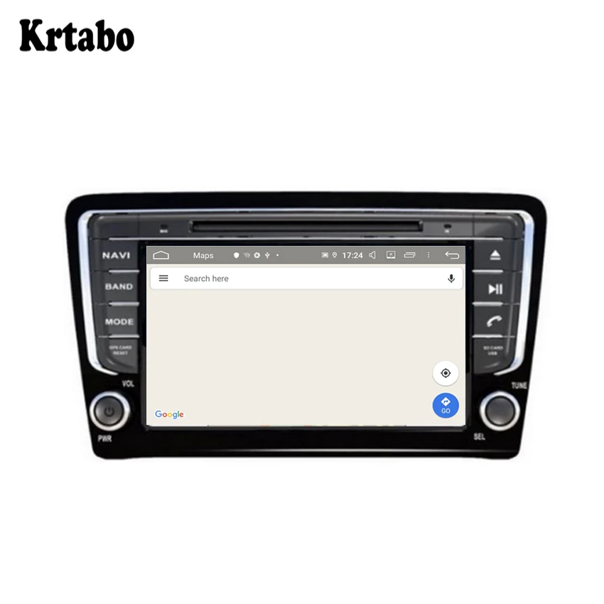 For Volkswagen Santana 2013- Android smart car navigation reversing image control screen one machine recorder support DVD