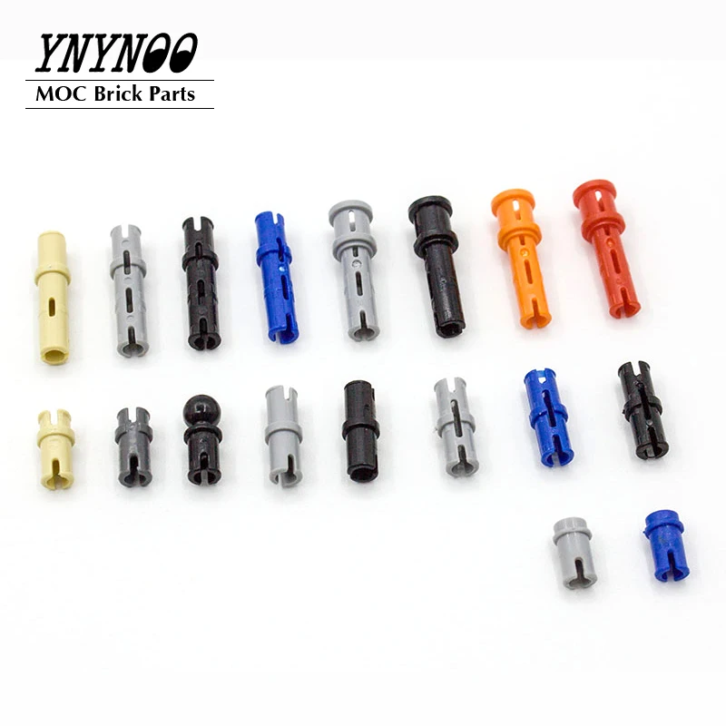 

100Pcs/lot Technical Part Connector Pin Peg Cross Axle Bushes Building Blocks Toy Replace Bulk Parts fit for 2780 3673 6558 6562