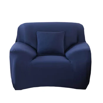 

One-seat High Elasticity Anti-mite Chair Covers Sofa Cover Slipcover Couch (Navy)