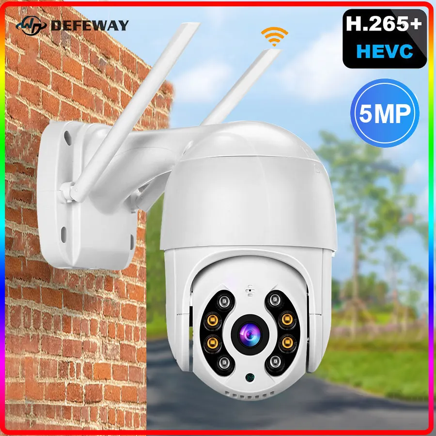 US $46.02 DEFEWAY 5MP Wireless WiFi IP Camera Auto AI Human Detection CCTV Video Surveillance Security PTZ Camera H265ONVIF 2 Way Audio