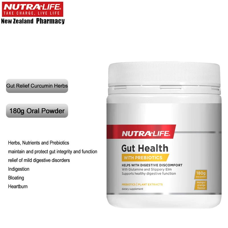 Nutra Life Gut Relief куркумин травы питательные вещества пребиотики 180 г поддерживает