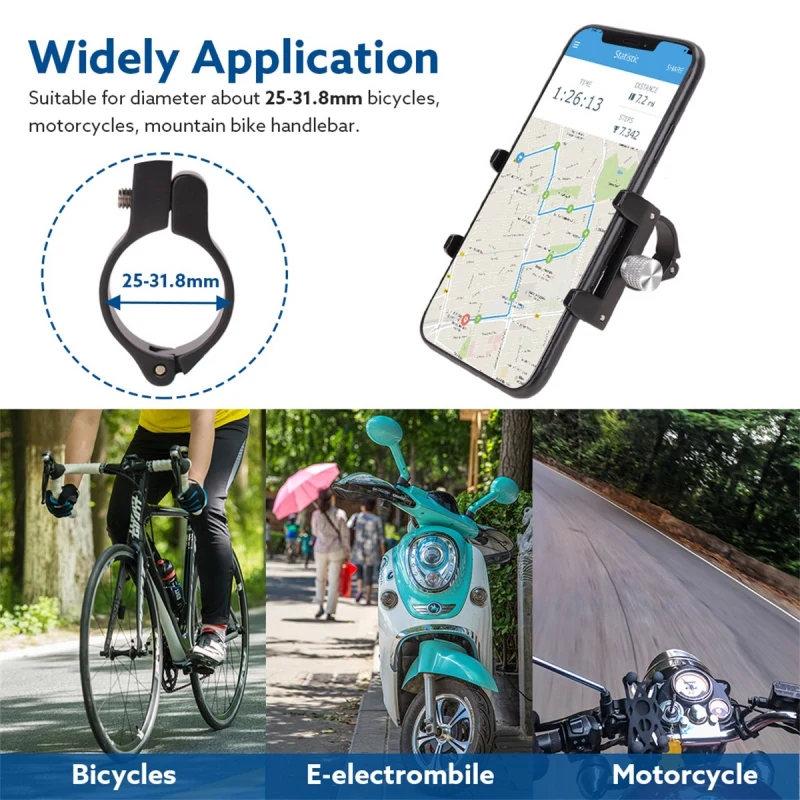 Мото rcycle алюминиевый держатель для телефона 4-6,5 дюймов велосипедный телефонный держатель мото крепление для телефона