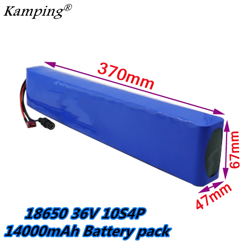 

2019New 36V Battery 10S4P 14Ah 42V 18650 lithium ion battery pack For ebike electric car bicycle motor scooter with 20A BMS 500W