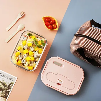 

Lunch Box For Kids Microwave Heating Leakproof Food Container With Compartment Bento Box Food Storage Kitchen Accessories