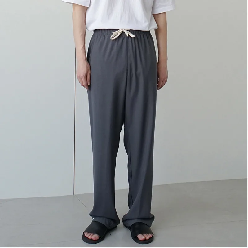 

Men's casual trousers 2019 autumn and winter new loose solid color wild casual trousers young people fashion men's clothing