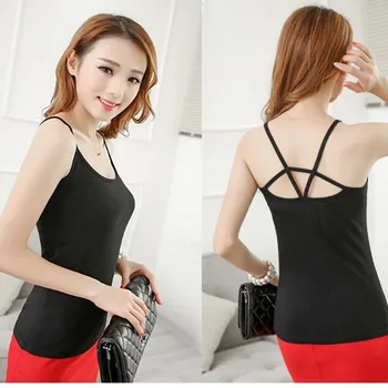 

Sling Vest Female Short Money Inside Wear Mo Generation Diamond Matching Occupation Decoration Versatile Belt Drill Backing