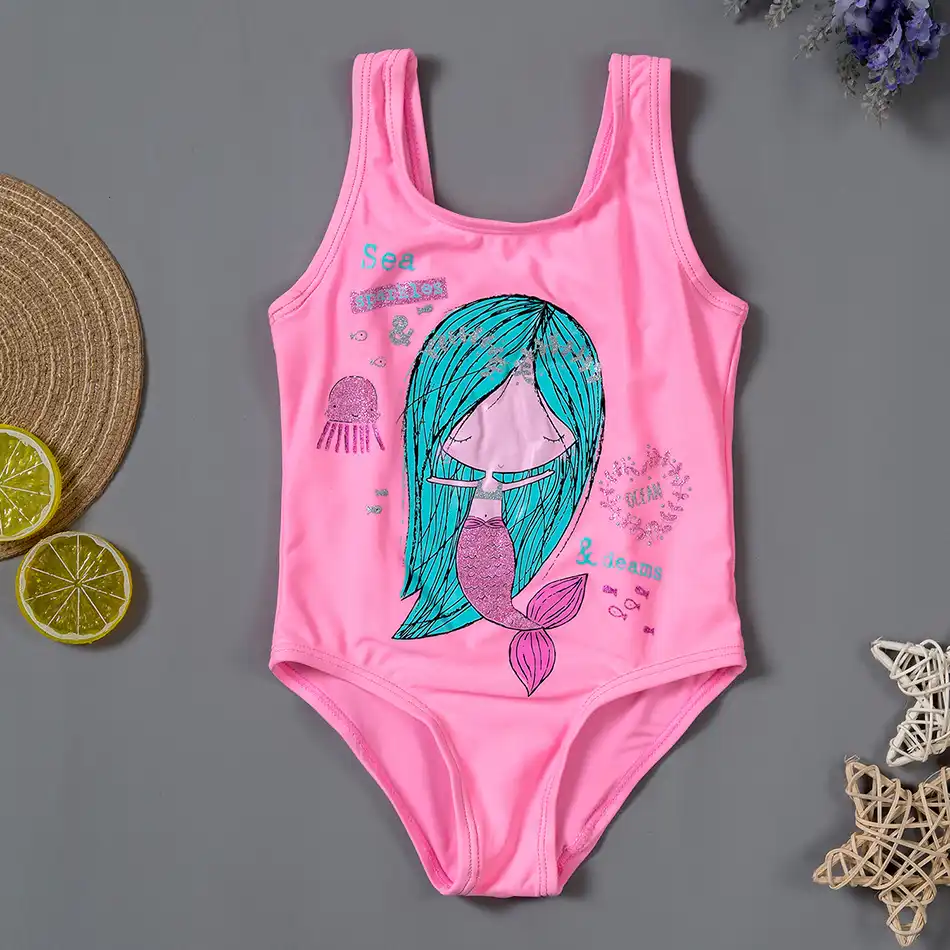 girls sequin swimsuit