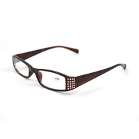 New Women Diamond Reading Glasses Ladies Spring Temple Rectangle Presbyopia Spectacles Female Rhinestone Eyeglasses D5 2