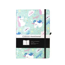 

Corderona A5 160gsm Bullet Dotted Notebook Travel Journal Magic Unicorn Hardcover Planner Diary