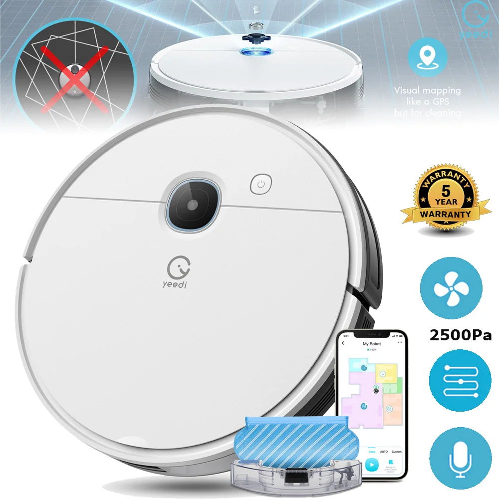 yeedi vac hybrid Robot Vacuum Cleaner Visual Navigation, Planning Sweep