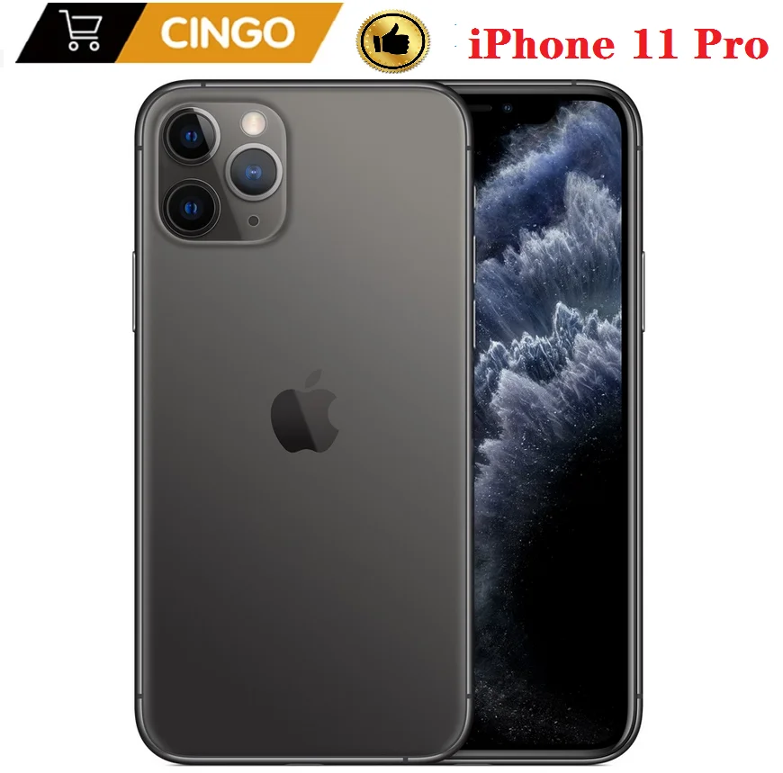 Original unlocked Apple iPhone11 Pro 64GB/256GB single card 12MP camera 5.8 inch screen IOS smartphone LTE iphone11 phone | Мобильные