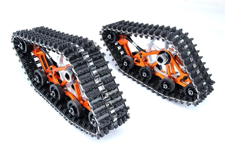 Снег земли гусеницы колеса для HPI, км ROVAN RC автомобилей baja5b запчасти, rc автомобилей запчасти - Цвет: orange