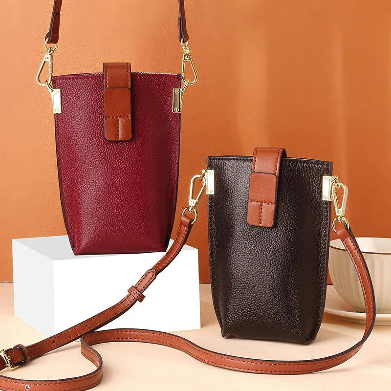 Small Shoulder Bag Ladies Genuine Leather - 2023 Fashion New