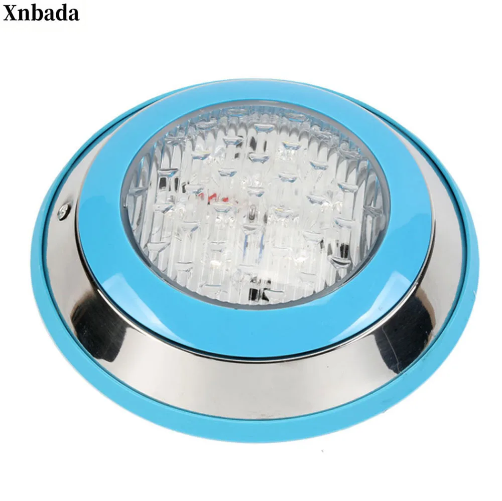 

12V swimming pool wall lamp outdoor low pressure round colorful fountain lamp LED underwater light waterproof spotlight