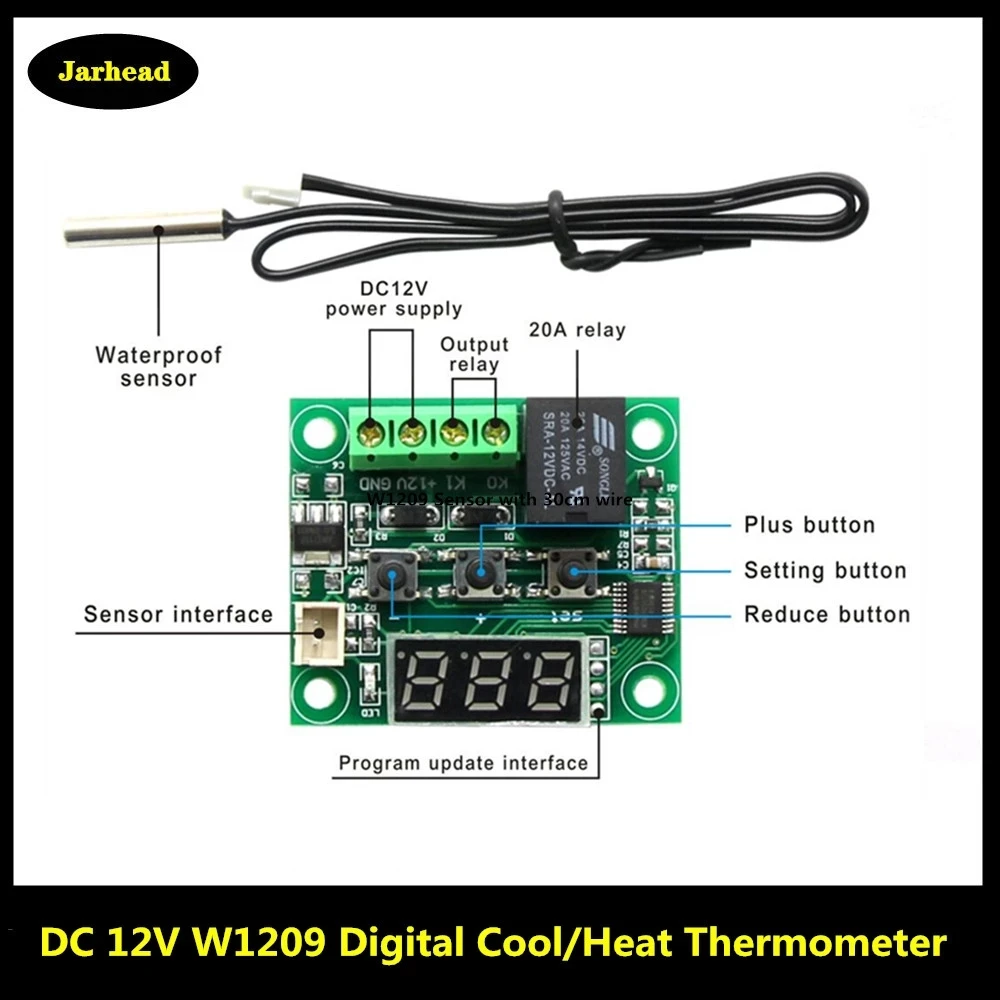 KNACRO -50 ℃ ~ + 125℃ Digital Display Temperature Control, Precision