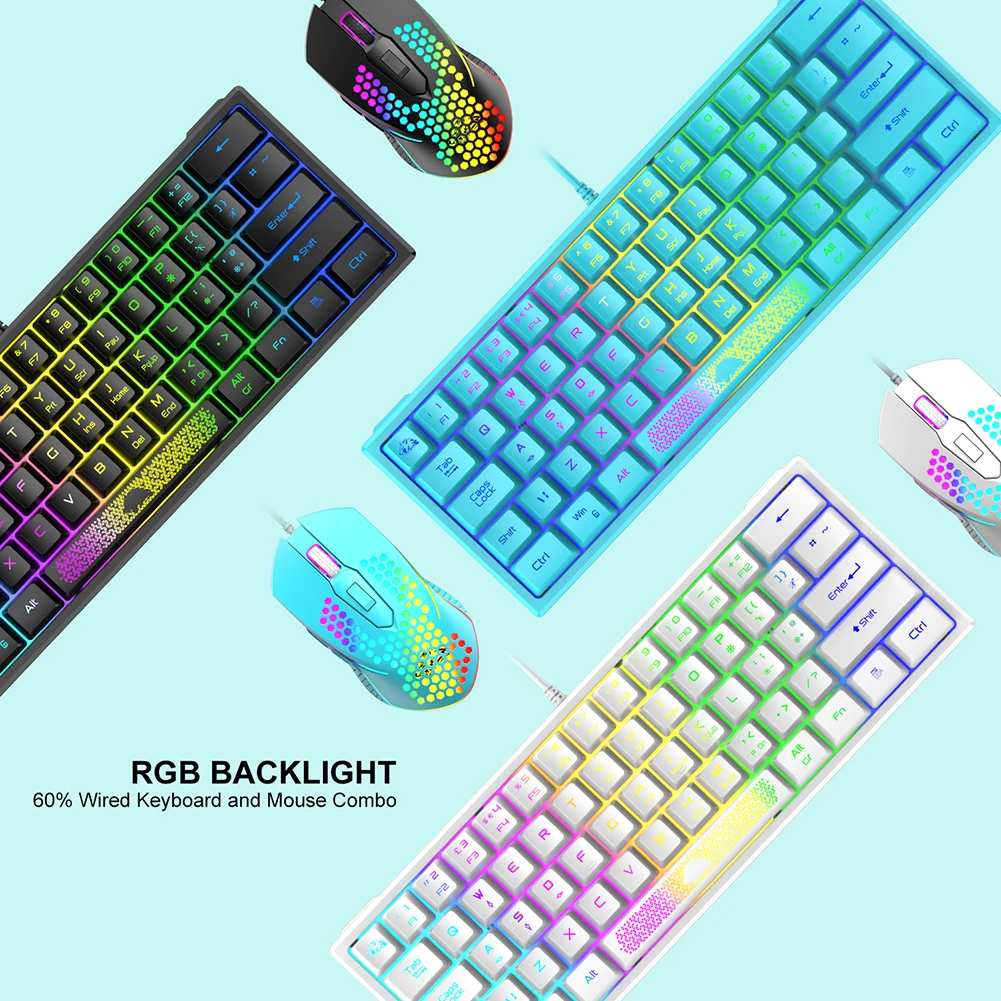 K620 Mini Backlit RGB Gaming Mechanical Keyboard Gamer Mechanic Kit 60  Percent DIY Custom PBT Keycap Hotswap Pink White USB PC - AliExpress