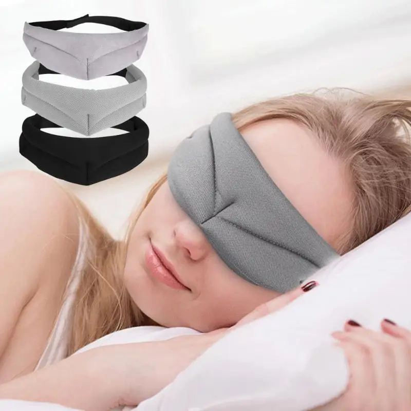

Silk Aviation Sleep Eye Mask Breathable Eyeshade Cover Sleeping Blindfold Eyepatch for Travel Use Eye Care Tool 3 Colors