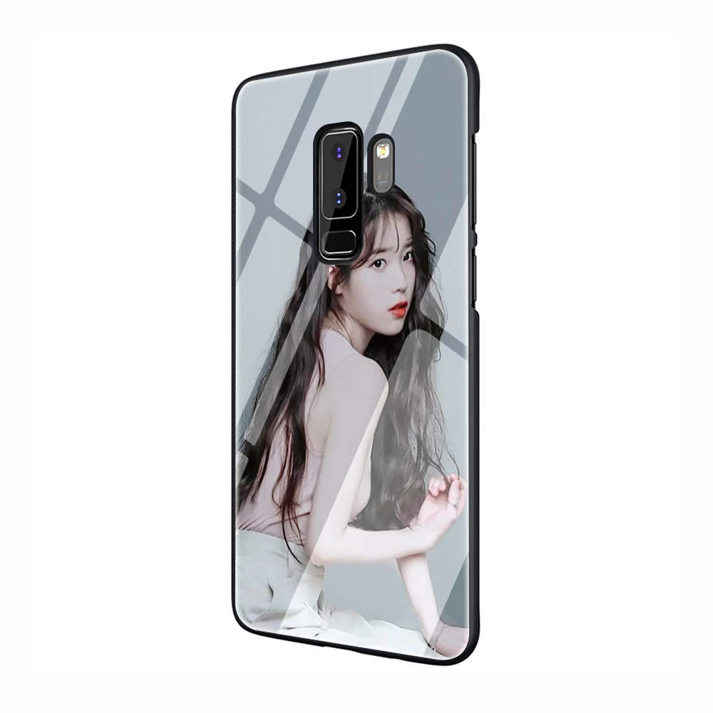 EWAU в Корейском стиле поп Kpop девушка Стекло чехол для телефона для samsung Galaxy S7 8; большие размеры 9, 10; плюс 10 плюс Note8 9 10 плюс A10 20 30 40 50 60 70 - Цвет: G8