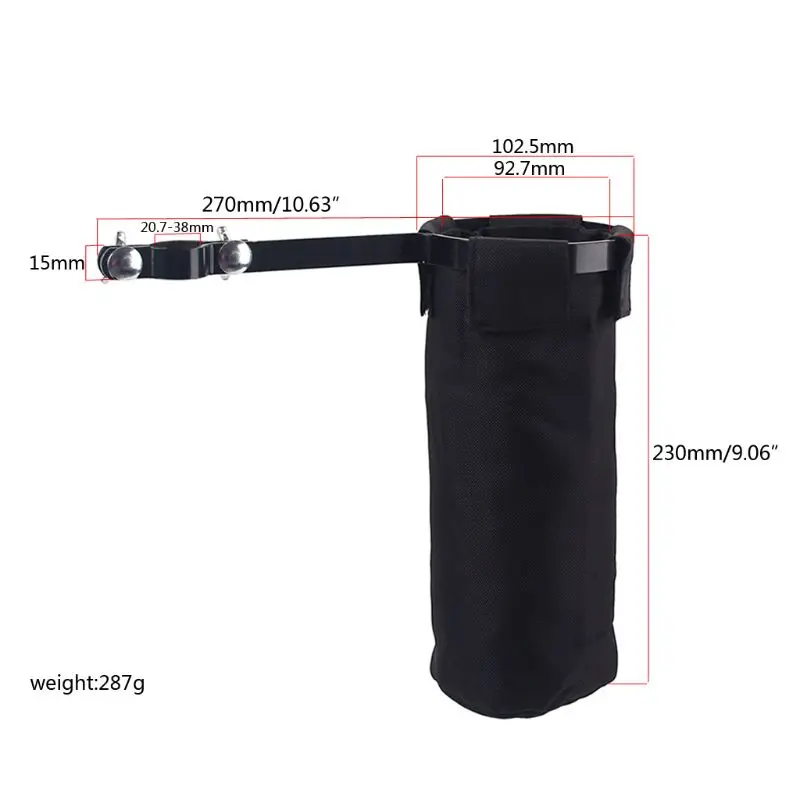 Portable Light Musical Instrument Accessories Black Shelf Drum Drumstick Storage Bag