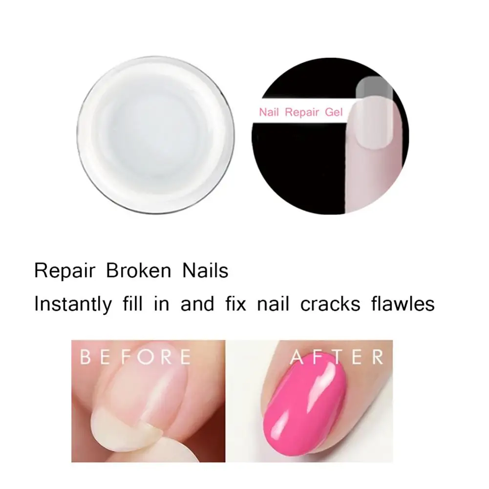 Fiber Gel Varnish Nails Repair UV Gel For Nail Extension Builder Glue Acrylic Fiberglass Polygel Polish Manicure Tool Repair Glu