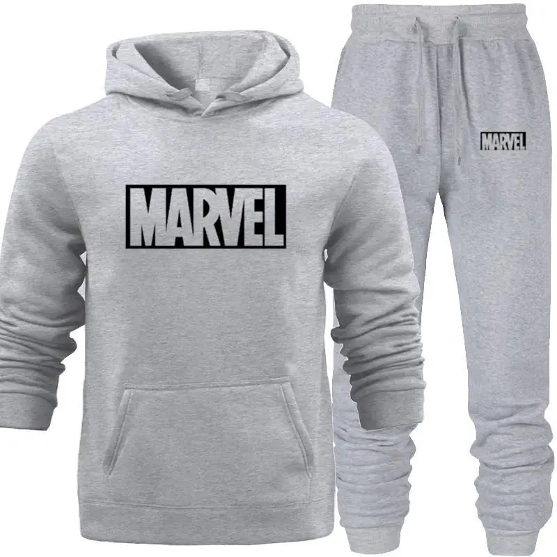 

Hoodies Suit Yellow Men's Hooded Sweat Wear Sets with Pocket Warm Fleece Spring Autumn Street Hip-hop Lover's Match Sports Wear