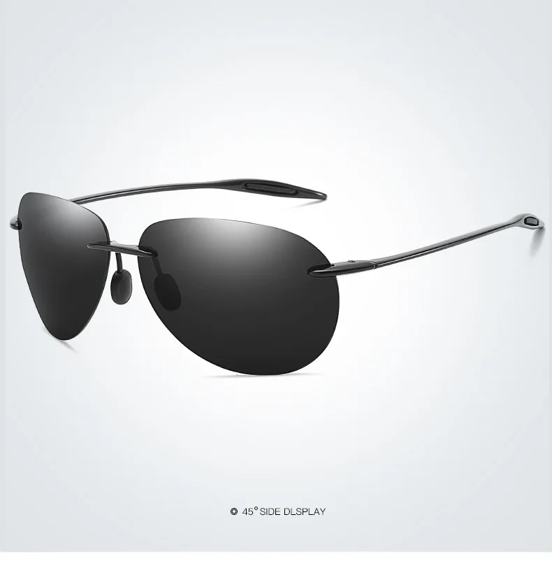 Men's Color-film Polarized Pilot Sunglasses Drive Fishing Outdoor High-end Sun Glasses Designer Carefully Designed Sun Glasses