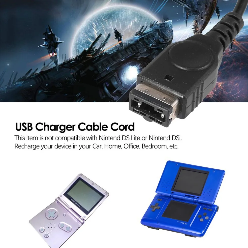 1,2 м USB кабель для зарядного устройства, шнур для kingd NDS/GBASP Gameboy Advance GBA SP 600, игровая консоль, USB линия