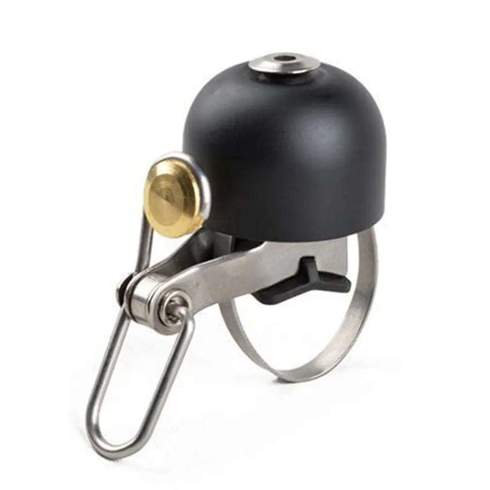 Bocina de anillo clásica de acero inoxidable, campana de bicicleta de acero inoxidable, sonido para manillar de bicicleta, alarma deportiva, accesorios para bicicleta