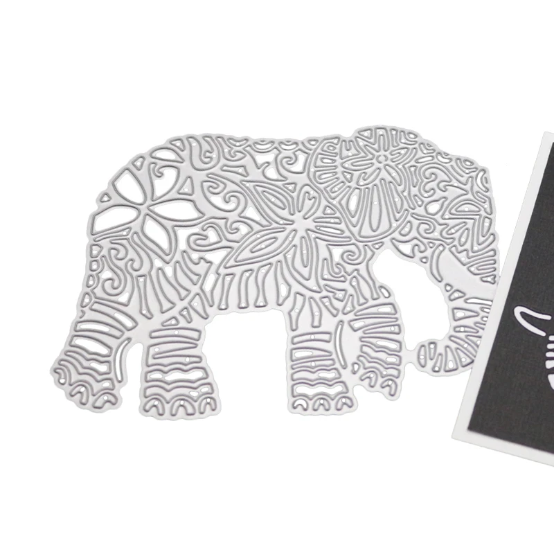 1 Pc Elephant Die Cuts Card Making Scrapbooking Template Punch Metal Animal Cutting Dies for | Дом и сад