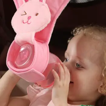 

Infrant Newborn Baby Bottle Holder For Hands Free Bottle Feeding Stroller Accessories Feeding Bottle Plush Pouch Cover Sling New