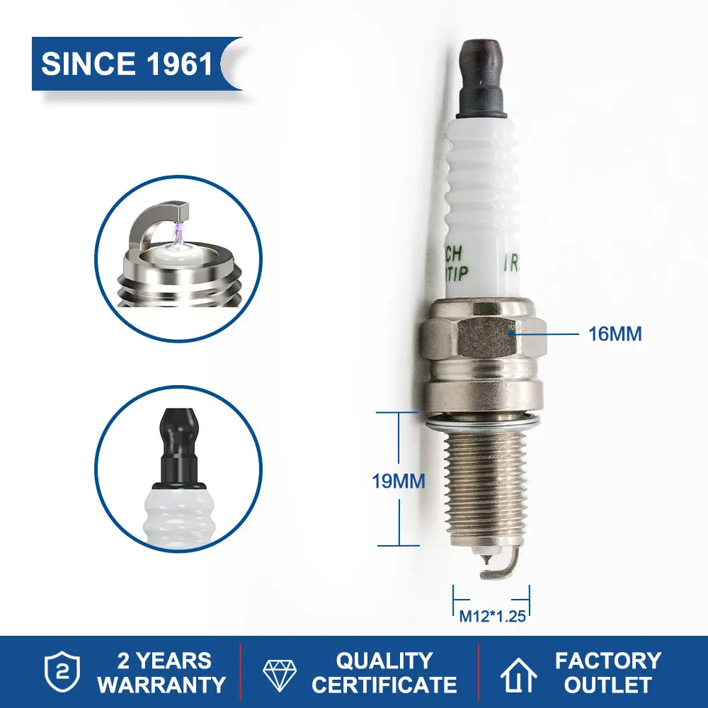 Solid Nut Candles 4-8PCS Replace for IKR9J8 DCPR9E Denso XU27EPRZ-U FIAT 0055249868 55210685 Iridium Spark Plug TORCH DK9RTIP
