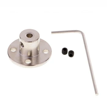 

3-14mm High Hardness Electroplate Steel Flange Shaft Coupling Rigid Flange Coupling Motor Guide Shaft Axis Bearing