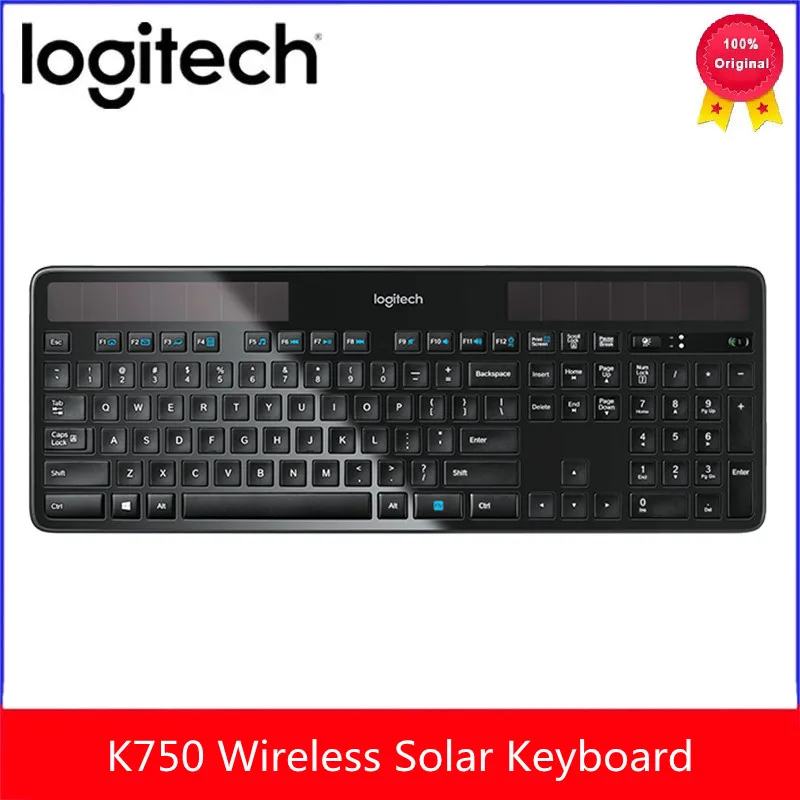 fejl Spaceship Uafhængighed Logitech K750 Wireless Keyboard Solar Light Powered Keyboard Bluetooth 2.4  Ghz For Computer Business Home Office New Original - Keyboards - AliExpress